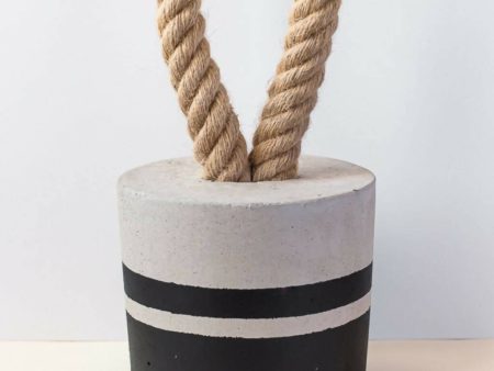 Concrete Doorstop with Black Paint Fashion