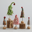 WOOL FELT TREE W  POM POM For Sale