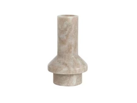 4.5   SLIM BEIGE MARBLE TAPER HOLDER Cheap