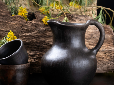 Traditional Mixe Sierra Smoked Pitcher From Las Flores, Tlahuitoltepec Online Hot Sale