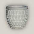 6051H25FS - White Dragon Scale Pot - FREE SHIPPING For Discount