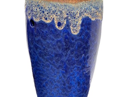 5252S51FS - Angkor Blue Tall Slim Ceramic Fountain - FREE SHIPPING Online Sale