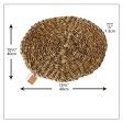 RATTAN NATURAL ROUND PLACEMAT Discount