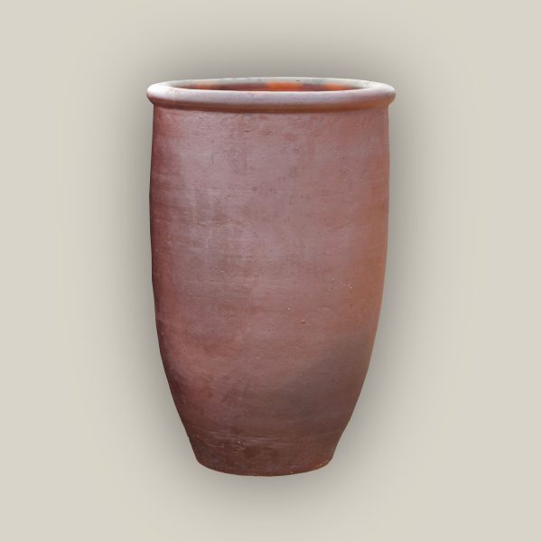 601R14 - Iron Clay Rustic Giant Tapered Tall Cylinder Planter Fashion