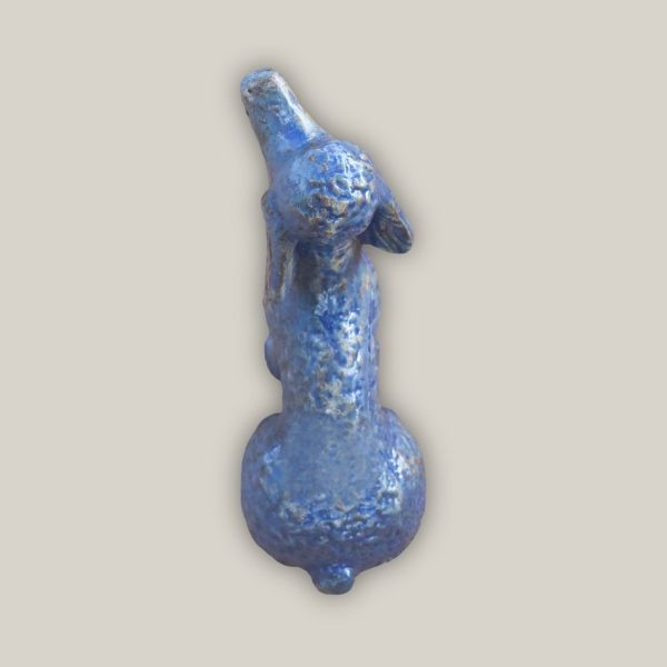 606R19 - Midnight Blue Long-Eared Dog Pottery Accent Discount