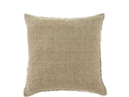 LINA LINEN PILLOW  - ALMOND Online Sale