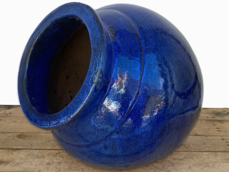 8446N8FS - Blue Welcome Vase Ceramic Planter - FREE SHIPPING Online now