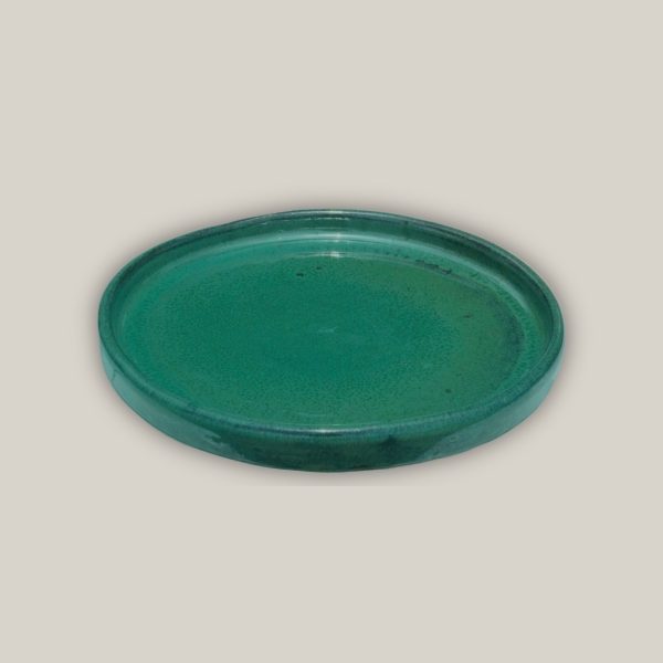 3125L5 - Round | Jade - Ceramic Clay Pot Saucers (8 -19.5 ) Online Sale