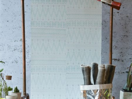 AZTEC EMBROIDERY WALLPAPER For Discount