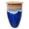 5250S51 - Angkor Blue Earth Drum Ceramic Fountain Online Hot Sale