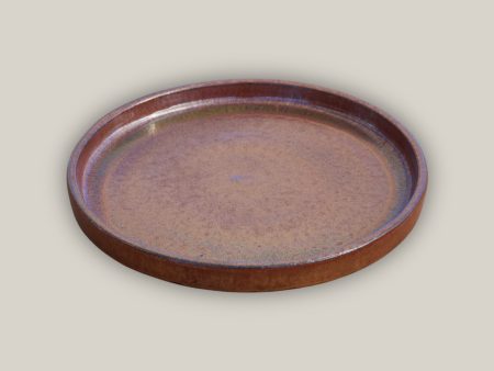 3125L9B - Round | Oxide Ceramic Plant Saucer | High Fired Ecofriendly Clay - Sizes 8 -17.5  - FREE SHIPPING Hot on Sale