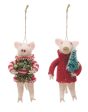 WOOL FELT PIG IN SWEATER ORNEMENT Discount