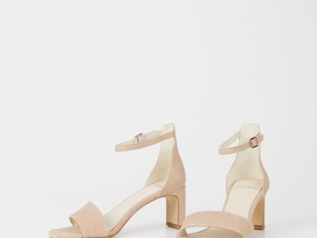 Luisa is the high-heeled sandals beige suede  - Vagabon Hot on Sale