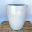 6055H25 - White  Short Tapered Cylinder Planter Online Sale