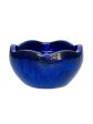 9859C1A - Cobalt Blue Wavy Rim Low Bowl Supply