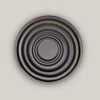 6135H33FS - Round | Matte Black Ceramic Plant Saucer | High Fired Ecofriendly Clay - Sizes 8 -24  - FREE SHIPPING Discount