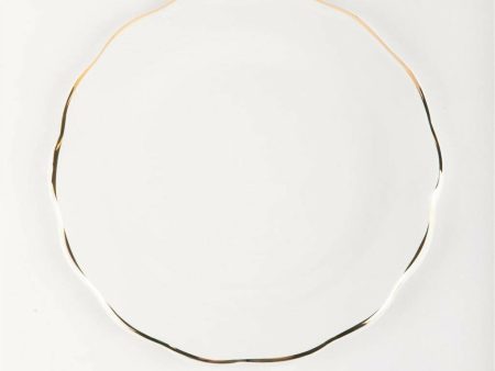 Dinner Plate Gold Luna Set Supply