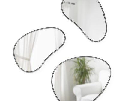 Hubba Pebble Wall Mirrors, Set of 3 Supply