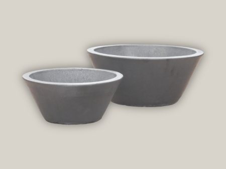 6028H33FS - Matte Black Low Cone Pot - FREE SHIPPING on Sale