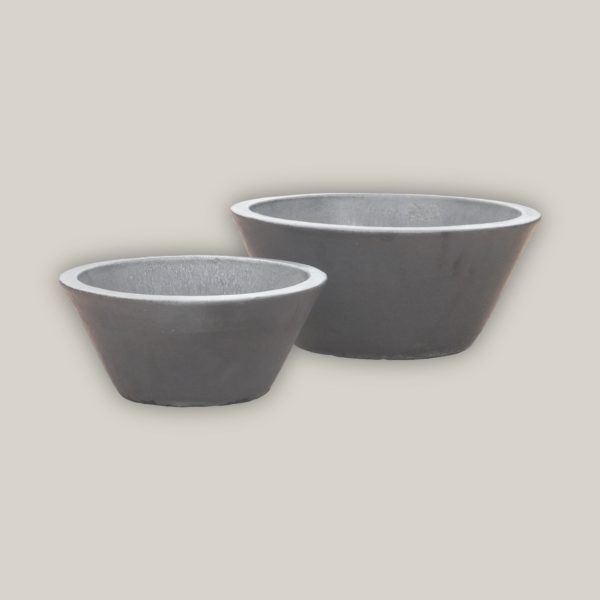 6028H33FS - Matte Black Low Cone Pot - FREE SHIPPING on Sale