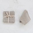 STONEWASHED LINEN COCKTAIL NAPKINS,  SET OF 4 on Sale