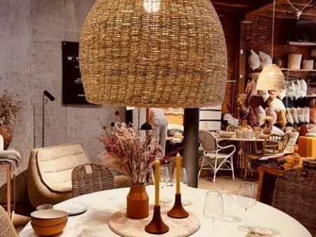 HIVE SEAGRASS  BASKET LAMP SHADE For Cheap