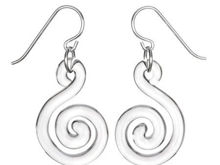 Small Flat Spiral Earrings Supply