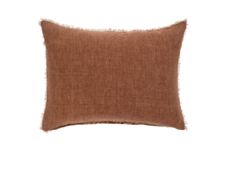 LINA LINEN PILLOW 16 x 24 - ROOIBOS Hot on Sale