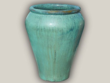 1-3100AQFS - Aqua Palace Extra Large High-Fired  Ceramic Planter Pots– Indoor Outdoor Use – FREE SHIPPING For Cheap