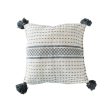 TULA DE ALLENDE CUSHION COVERS LOOM WITH POM-POMS For Discount