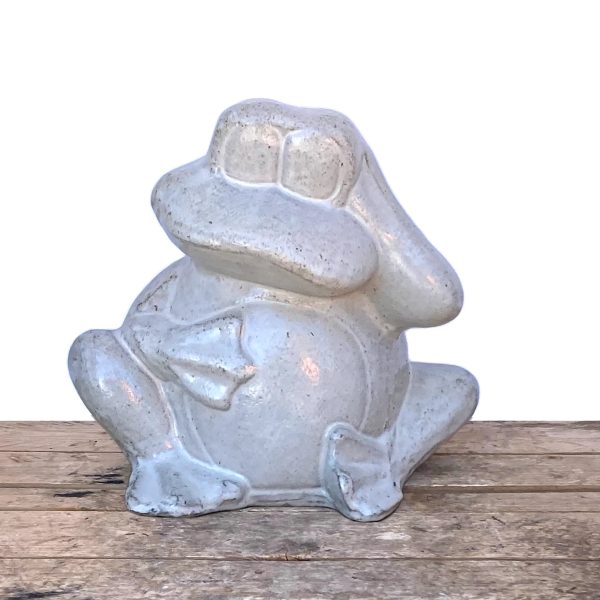 5155N12 - White Ceramic Frog Accent Discount