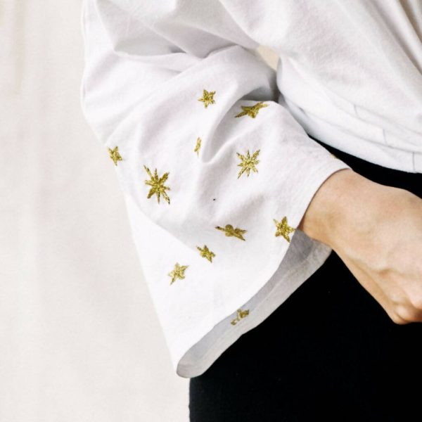 White Stars Blouse Discount