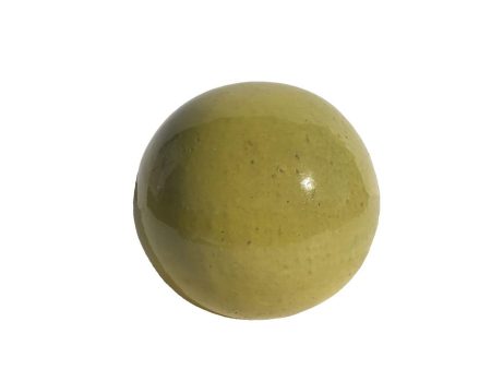 5013S29 - Yellow Ceramic Garden Sphere For Sale