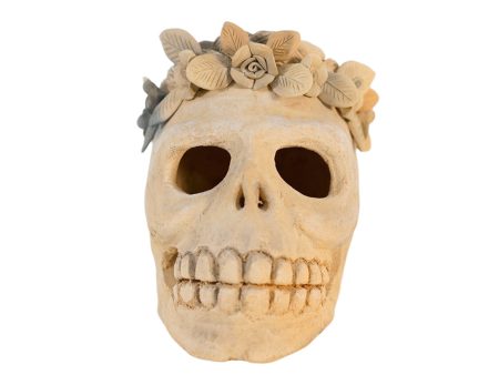 Raw Clay Flowers Calavera Skull For Sale