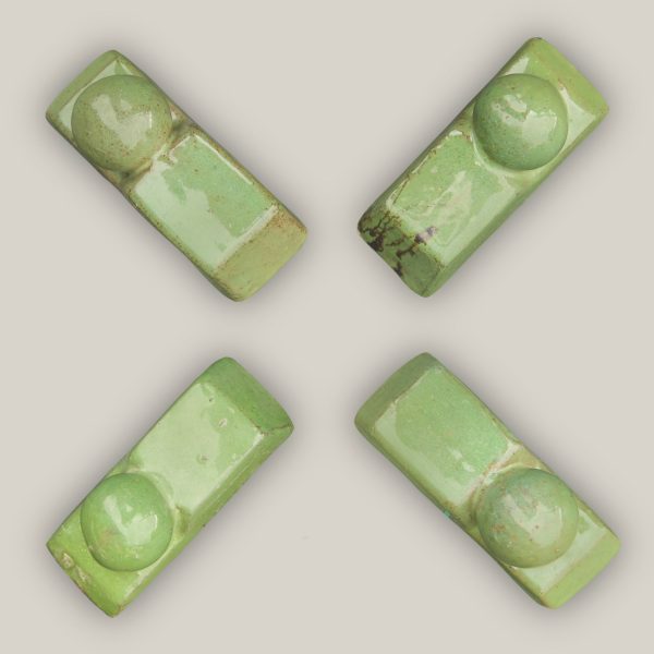 5232P51 - Apple Green Ceramic Bari Pot Feet - Sold Individually on Sale