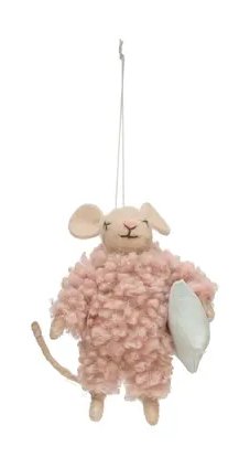 WOOL MICE FELT ORNEMENT IN PAJAMAS Fashion