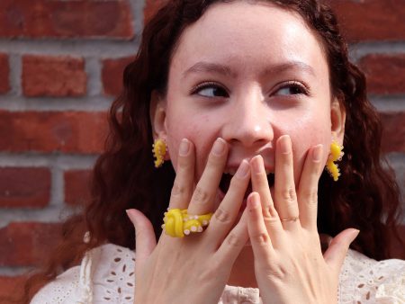 Yellow Coral Garden Ring For Discount