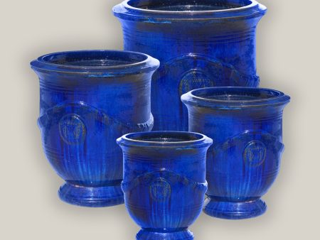 1-4023BCA - Blue Cloud Medallion Urn - FREE SHIPPING on Sale