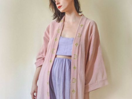 Pink Moon Kimono For Cheap