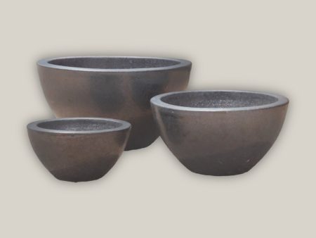 6032H33FS - Matte Black Wide Succulent Bowl - FREE SHIPPING Cheap