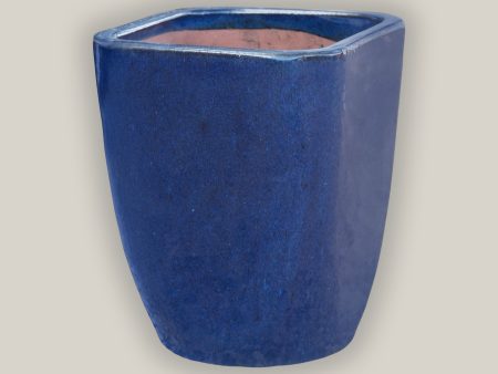 3015L15 - Dark Blue Modern Tapered Square Planter Discount