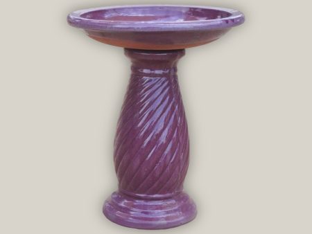 307M - Small Ornate Ceramic Bird Bath For Cheap