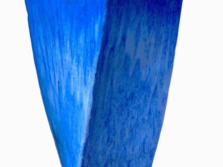 8101N8- Blue Ceramic Bent Pot For Cheap