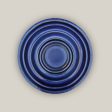 6135H47FS - Round | Blue Ceramic Plant Saucer | High Fired Ecofriendly Clay - Sizes 8 -24  - FREE SHIPPING For Discount