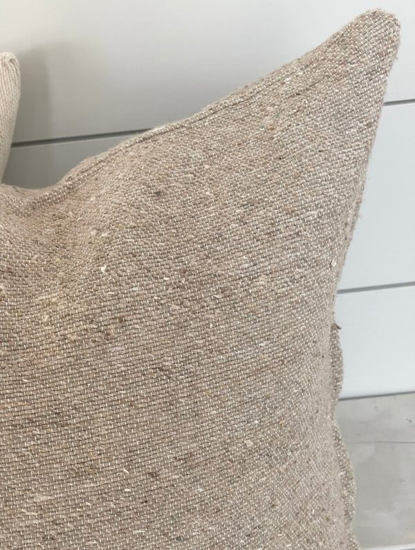 LAUREL CUSHION LIGHT WASHED TAUPE Fashion