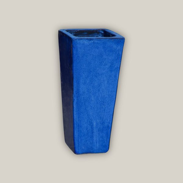 6016H47FS - Blue Wedge Planter - FREE SHIPPING For Discount