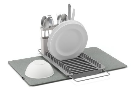 UDry Over the Sink Dish Rack with Mat Online Sale