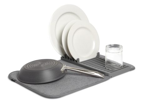 UDry Mini Dish Drying Rack with Mat For Discount